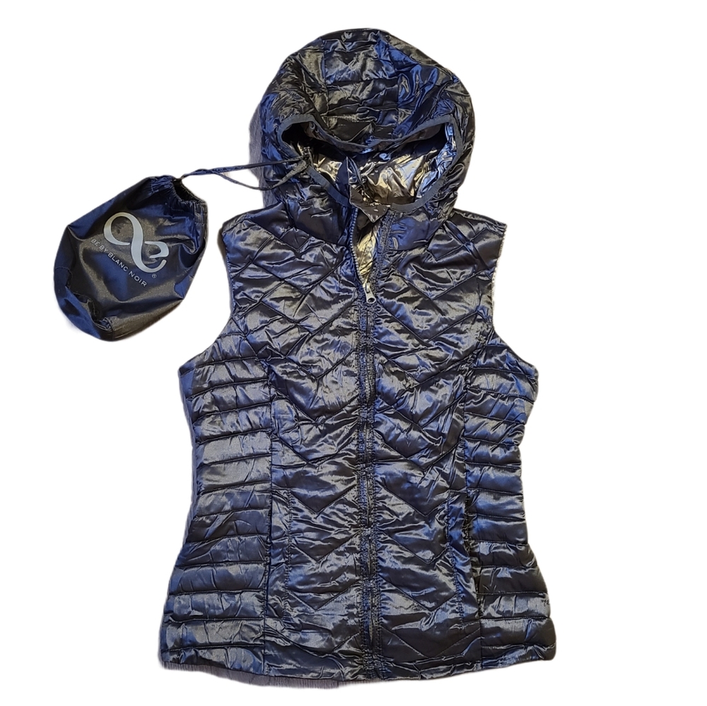Be by Blanc Noir Grey Down Puffer Vest